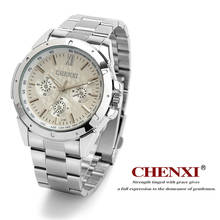 Chenxi Men Sports Watches Hot Fashion Men's Quartz Watch Man Stainless Steel Military Army Waterproof Wrist Male Relogio 019C 2024 - buy cheap