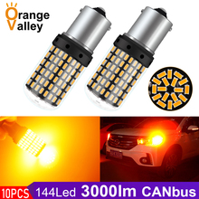 10 шт. 1156 BA15S P21W Автомобильный светодиодный свет 3014 144smd Canbus без ошибок для лампы указателя поворота DC12V 2024 - купить недорого