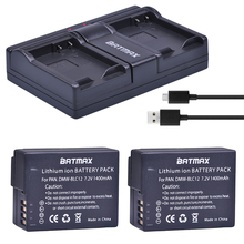 Batería y cargador Dual para Panasonic FZ1000, FZ200, FZ300, G5, G6, G7,GH2, DMW-BLC12, 1400mAh, DMW-BLC12E, DMCBLC12 BLC12, 2 uds. 2024 - compra barato