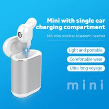Mini fone de ouvido sem fio bluetooth, fone de ouvido cancelador de ruído mãos livres com caixa de carregamento 2024 - compre barato