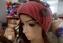 Women and kids handmade knitted crochet Winter headband warm headwraps.DHL,EMS,SF Free shipping 2024 - buy cheap