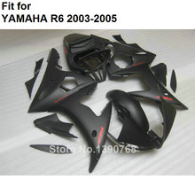 Kit de carenado de motocicleta para Yamaha YZF R6 2003 2004 mate 2005 cuerpo negro trabajo piezas Juego de carenados YZFR6 03 04 05 BC17 2024 - compra barato