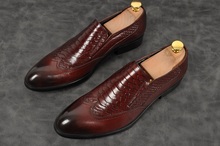 Туфли мужские оксфорды ручной работы, брендовые дышащие классические туфли, без застежек, круглый носок, Офисная Свадебная обувь, 2 цвета 2024 - купить недорого