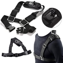 Mayitr 1pc Adjustable Black Shoulder Chest Strap Universal Camera Mount Harness Belt for GoPro Hero 3/3+/4 Camera 2024 - buy cheap