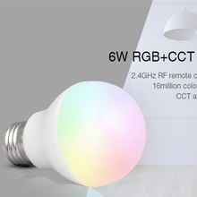 Lâmpada led rgb + cct luz para celular mi fut014 e27 6w com aplicativo wifi e luz led, branco quente e regulável 2024 - compre barato