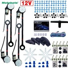 MOTOBOTS-Kits de ventanilla eléctrica de 4 puertas para coche universal, juego de herramientas de reparación, Moon Swithces y Harnessb Cable DC12V, 8 unidades/set 2024 - compra barato