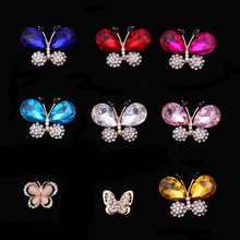 Colorful Crystal Rhinestone Butterfly Handmade Accessories For Jewelry Making Findings Supplies Diy Wedding Decoration Materials 2024 - buy cheap