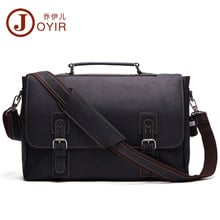 JOYIR New Genuine Leather Men Business Bag Fashion Brand Shoulder Bag Tote Messenger Bag Causal Handbag 15"Laptop Briefcase Male 2024 - buy cheap