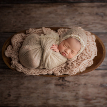 Кремовый цвет новорожденный шерстяное одеяло корзина наполнитель реквизит для фотосъемки детское Пеленальное Одеяло фон слой 2024 - купить недорого