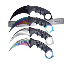 CS GO counter strike hawkbill tactical claw karambit neck knife real combat fight camp hike outdoor self defense offensive 2024 - buy cheap