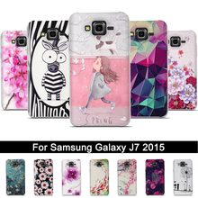 ТПУ чехол для Samsung Galaxy J 7 2015 3D рельефный Мягкий силиконовый чехол Чехлы для Samsung Galaxy J7 2015 J700 J700F Чехлы для задней крышки 2024 - купить недорого