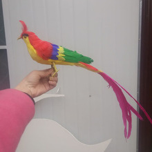 Pájaro Phoenix grande de plumas de colores, 50cm, modelo de juguete, decoración del hogar, regalo de Navidad, h1109 2024 - compra barato