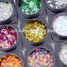12 Pots Rhombus Glitter Nail Sequins Decals Beauty 3D Lozenge Nails Art Decoration Accessories New Arrival 2024 - buy cheap