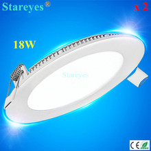 Free shipping 2 pcs Round led panel light 18W 1600LM AC90-265V 2835 SMD bulb spotlight lamp downlight led ceiling light Lighting 2024 - buy cheap