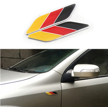 Car Styling ABS 3D Germany Flag Leaf Side Fender Emblem Stickers For BMW Volkswagen VW Skoda Mercedes Audi Auto Car Accessories 2024 - buy cheap