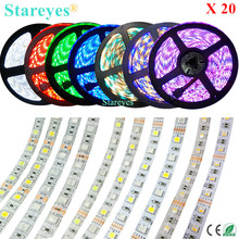 20 Pieces SMD 5050 60 LED/m  White Warm white RGB RGBW RGBWW 4 in 1 RGBW RGBWW LED Strip tape lighting IP20 IP65 Waterproof 2024 - buy cheap