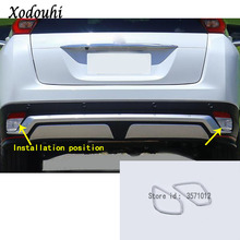 For Mitsubishi Eclipse Cross 2017 2018 2019 2020 2021 Car Abs Chrome  Trim Back Tail Rear Fog Light Lamp Frame Stick Part 2pcs 2024 - buy cheap