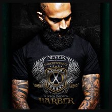 Barber T-Shirt Barber Shop Gift 2019 Fashion Brand Men'S Tops Streetwear T-Shirt Solid Color Short Sleeve T Shirt 2024 - buy cheap