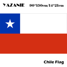 YAZANIE 90x150 см Чили Флаг 100% полиэстер чилийские флаги и баннеры Национальный летающий пользовательский флаг баннер со страной для праздника 2024 - купить недорого