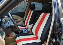 Conjunto completo de fundas para asientos de coche, protectores de asiento de coche de alta calidad, accesorios de Interior de coche, decoración, color Beige/negro 2024 - compra barato