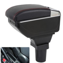 Большое пространство + Роскошь + USB автомобильный подлокотник коробка центральный ящик для хранения содержимого USB светодиодный подходит для HONDA CR-Z CRZ kia picanto Car 2024 - купить недорого