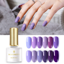 BORN PRETTY Iris Purple Series 6ml Nail Gel  Nail Color UV LED Gel Polish Purple Soak Off  Art Nail Gel Lamp 2024 - compre barato