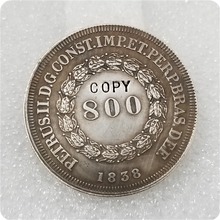 1838 brasil 800 reis copiar moeda 2024 - compre barato