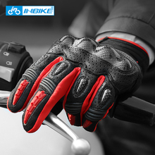 Inbike-luvas de couro para motociclismo, proteção para os dedos completos, touch screen, downhill, ciclismo, corrida, homens 2024 - compre barato