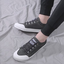 Fashion Leisure Men Canvas Shoes Solid Sewing Lace-up Flat Vulcanize Shoes Spring Autumm Casual Breathable Boys Sneakers 2024 - buy cheap