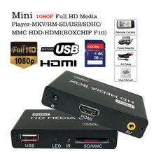 VOXLINK Mini 1080P Full HD Media Player SD/USB/SDHC/MMC MKV/RM HDD HDMI Media Player 2024 - buy cheap
