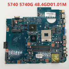 Free shipping For 5740 5740G Laptop motherboard 48.4GD01.01M 09285-1M HM65 DDR3 100% working well 2024 - buy cheap