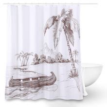 3D Scenic Prints Door Curtains Shower Curtain Polyester Waterproof Bathroom Curtain with Fabric 12 Hooks Size 180 cm*180 cm 2024 - buy cheap