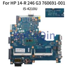 Kocoqin-placa-mãe para computador portátil, para hp 14-r 246 g3 I5-4210UMainboard 593553-001 593553-001 zs040 55 sr1ef 2024 - compre barato