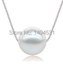 Wedding Jewelry Natural Pearl Necklace Jewelry For Women Original White Freshwater Pearl  S925 Sterling Silvers Box Chain 2024 - buy cheap