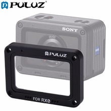 Puluz chuva de alumínio para sony rx0/rx0 ii, protetor de lente com vidro temperado e parafusos, acessórios para sony rx0/rx0 ii 2024 - compre barato