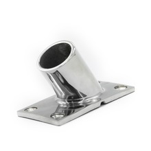 316 Stainless Steel 60 Degree 1 inch Rectangular Base Yachts Boat Hand Rail Fitting Stainless Steel 2024 - buy cheap