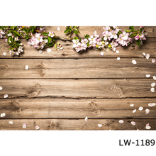 Wood Board Backdrops Blossom Flower On Vintage Wood Old Barn Plank Photo Booth Studio Rural Photocall Photography Background 2024 - buy cheap