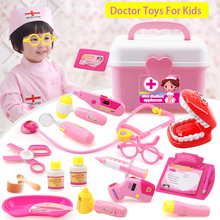 18pcs/lot Doctor Toys Pretend Play Doctors Nurse Toy Role Play Classic Kids Toys For Children Baby Simulation Hospital Suitcase 2024 - buy cheap
