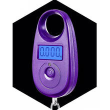 25Kg/5g Hook Hanging Luggage Fishing Pocket Scale Portable Weighing Digital Scale Mini Purple LCD Display 2024 - buy cheap
