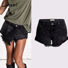 Calças de brim de brim de verão para mulheres shorts de brim 2024 - compre barato