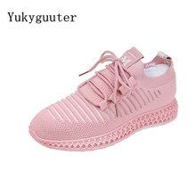 Woman Sports Running Shoes Flats Outdoor Sneakers Mesh Summer Breathable Lightweight Athletic Women Lace Up Platform 2024 - buy cheap