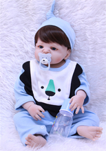 NPK 23 "de cuerpo completo de silicona bebé Reborn niño muñeca juguete de baño jugar muñecas lol original reborn metoo regalo de los niños juguete muñeca 2024 - compra barato