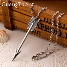 New Fashion Steampunk Minimalist Rock Vintage Arrow Pendant Chain Necklace For Women Jewelry Gift Men Clavicle Collier 2024 - buy cheap