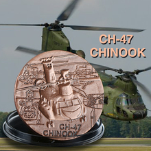 Chinook CH-47 helicóptero conmemorativo colección de monedas regalo recuerdo 2024 - compra barato