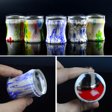 Шаблоны для дизайна ногтей чистые прозрачные силиконовые лаки для ногтей скребок с крышкой прозрачный штамп для ногтей 2024 - купить недорого