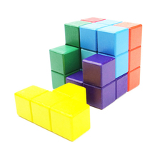 2Pcs/Lot New Novelty Toys Tetris Magic Cube Multi-color 3D Wooden Puzzle Educational Brain Teaser Child Adult IQ Mind Game Toys 2024 - buy cheap