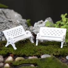 1 pçs diy cadeira branca casa de boneca miniaturas adorável bonito jardim de fadas gnome musgo terrário decoração artesanato bonsai 3 tamanhos 2024 - compre barato