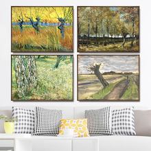 Cuadros artísticos de pared para decoración del hogar, póster impreso para sala de estar, pinturas en lienzo, árboles de Vincent van Gogh de los Países Bajos 2024 - compra barato