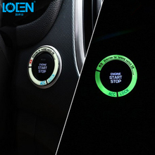 43 мм светящаяся наклейка на зажигание двигателя кнопки дистанционного ключа декоративное кольцо стикеры переключатель Крышка наклейки аксессуары для интерьера автомобиля Honda Fit Accord 2024 - купить недорого