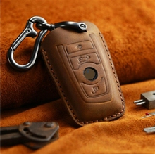 Car Handmade Leather Key Case Cover For BMW X1 X5 X6 1 5 3 7 Series X3 X4 F10 F20 F30 E90 GT Z4 M1 M3 Accessories 2024 - buy cheap